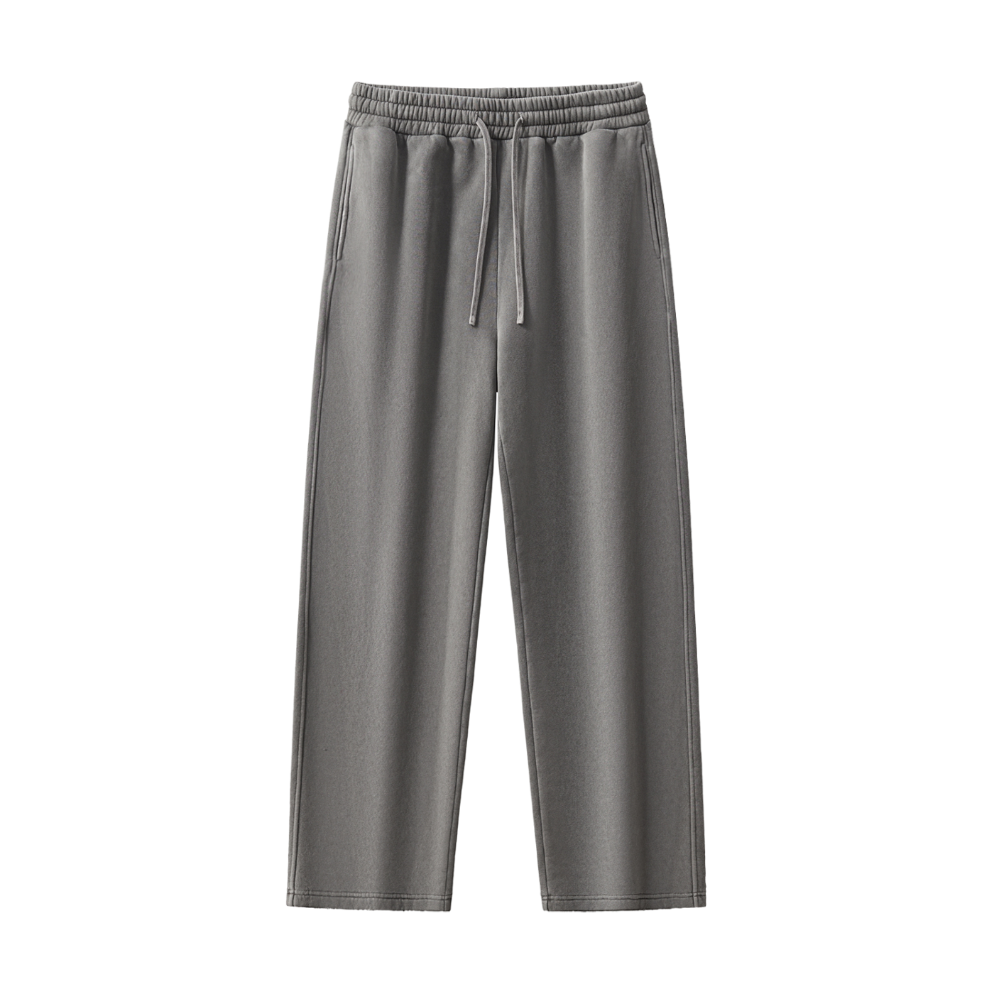 Frayed Enzyme Washed Fleece Sweatpants