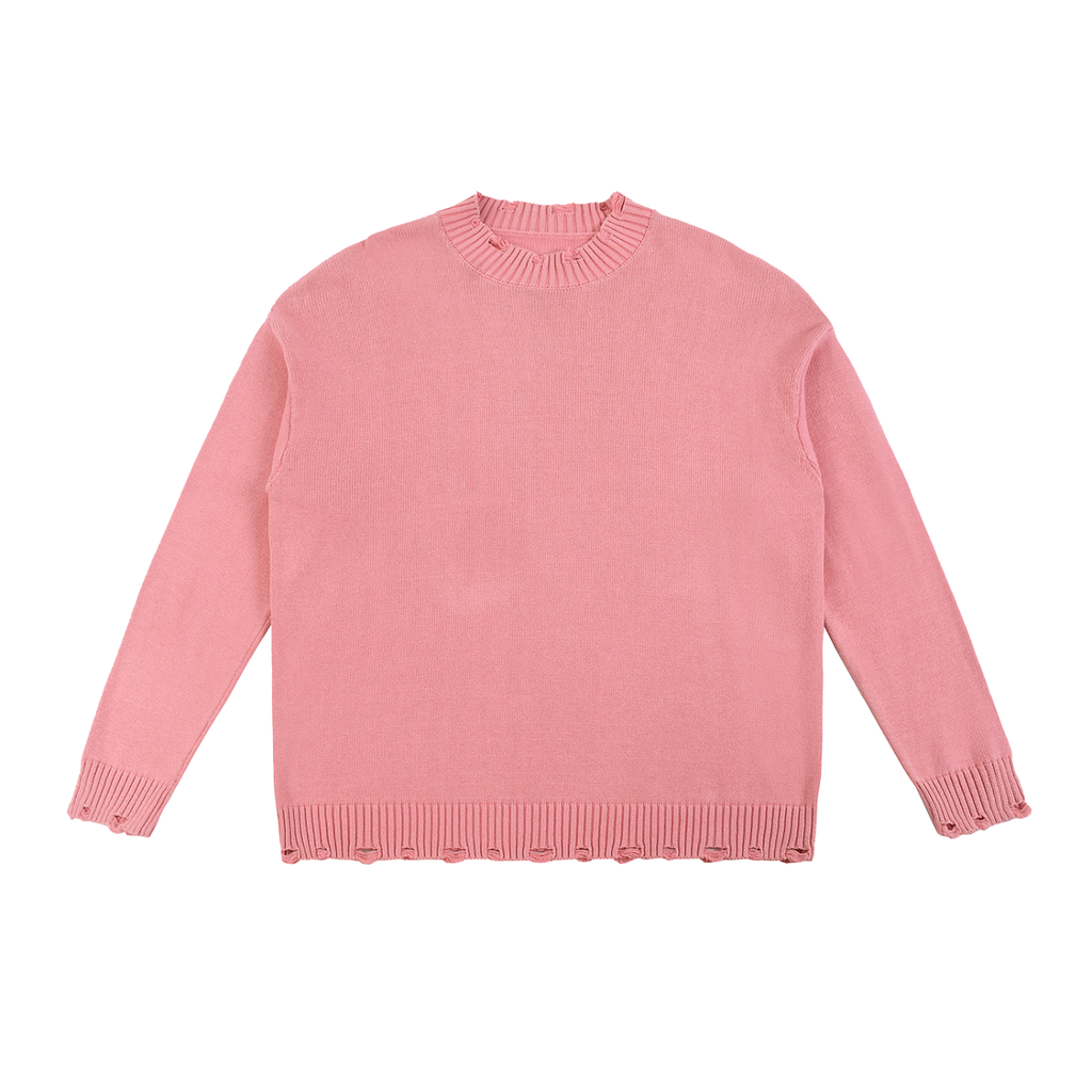 Vintage Washed Hand-Frayed Sweater