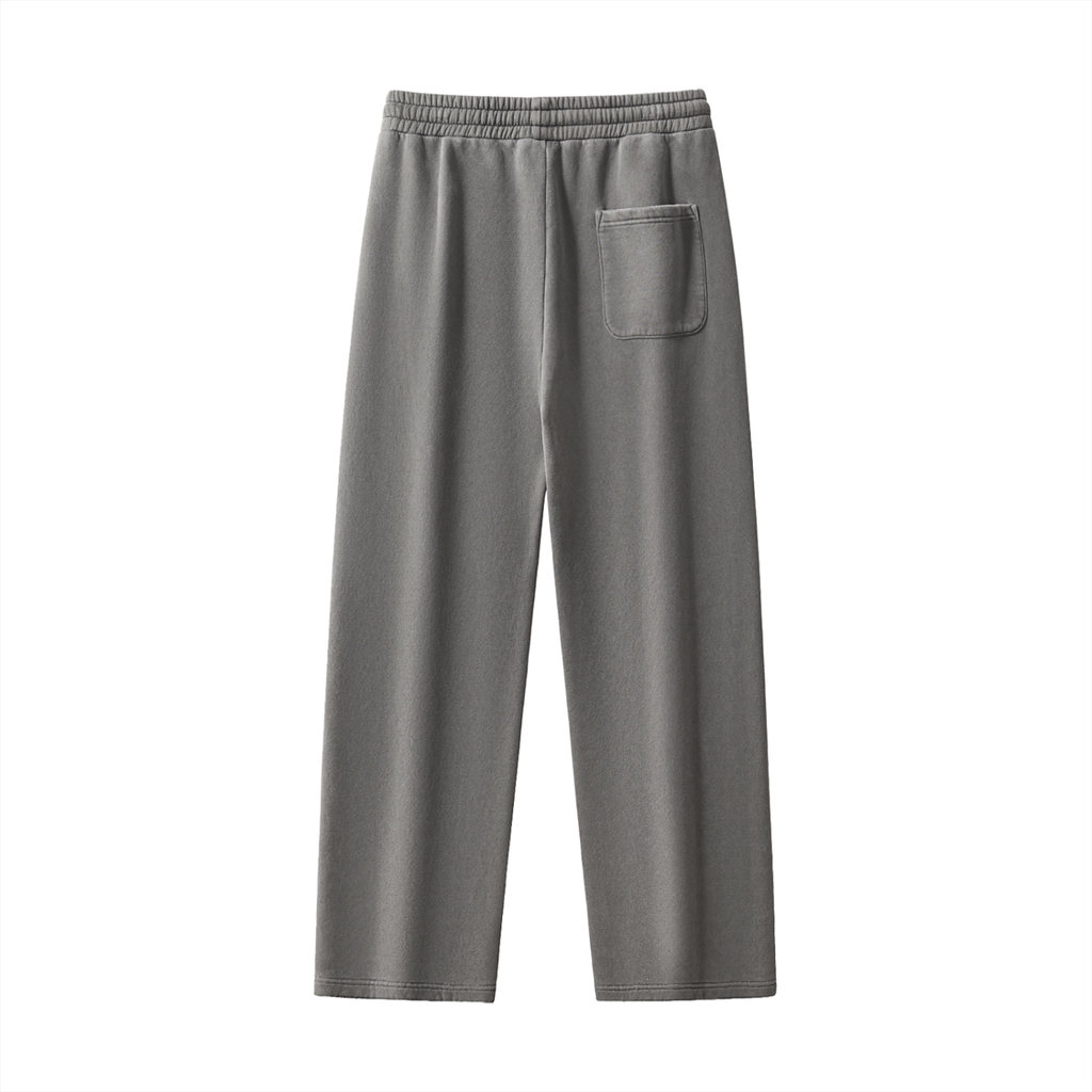 Frayed Enzyme Washed Fleece Sweatpants