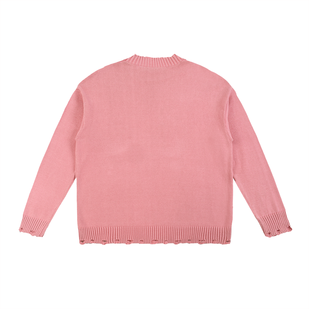 Vintage Washed Hand-Frayed Sweater