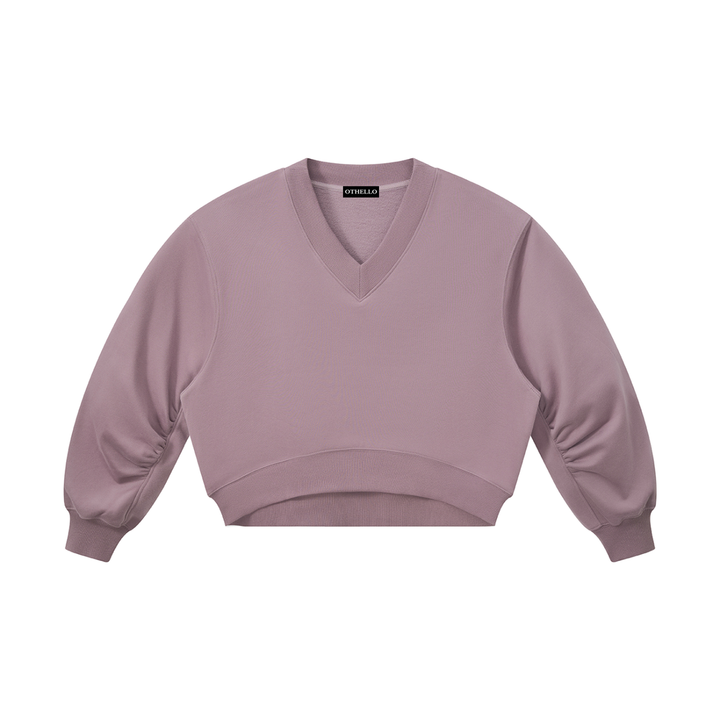 Women’s Crop V-Neck Sweatshirt